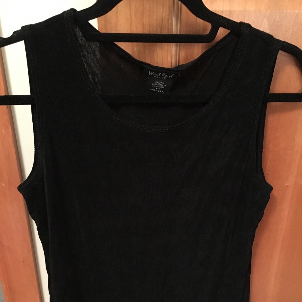 Black formal tank top